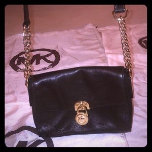 Mocha colored Michael Kors crossbody purse